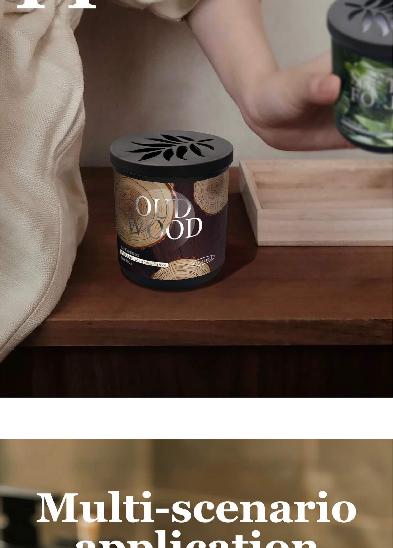 Cross-Border Trade New Car Air Freshener Paste for Men, Decorative Car Fragrance Cup Holder Perfume Ornament, In-Car Fragrance Factory