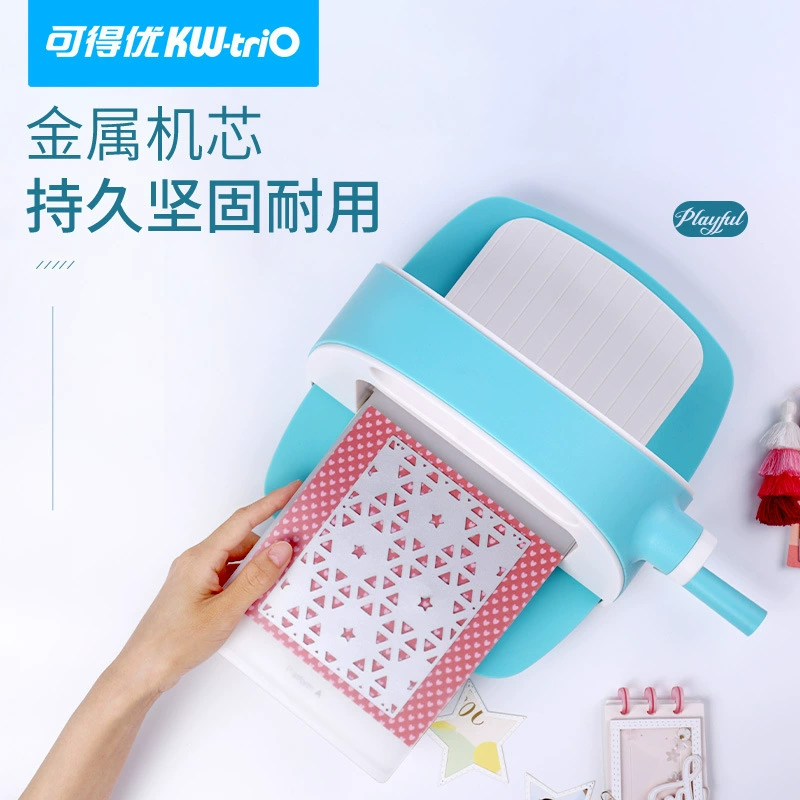 Kedeyou KWTRIO ручная тиснильная машина бумага искусство DIY узор Тиснение Ручной счет материал машина