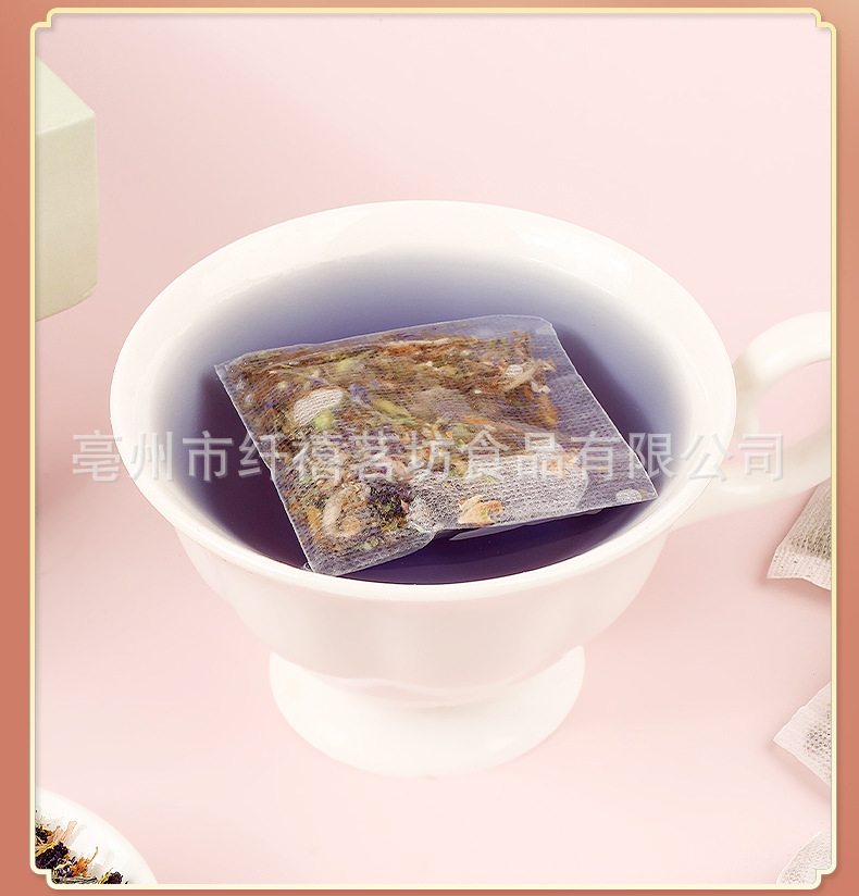 Butterfly Pea Flower Tea Bags Lan Hu Die 2g x 30 Bags Dried Clitoria Ternatea Herbal Infusion for Daily Brewing preparation