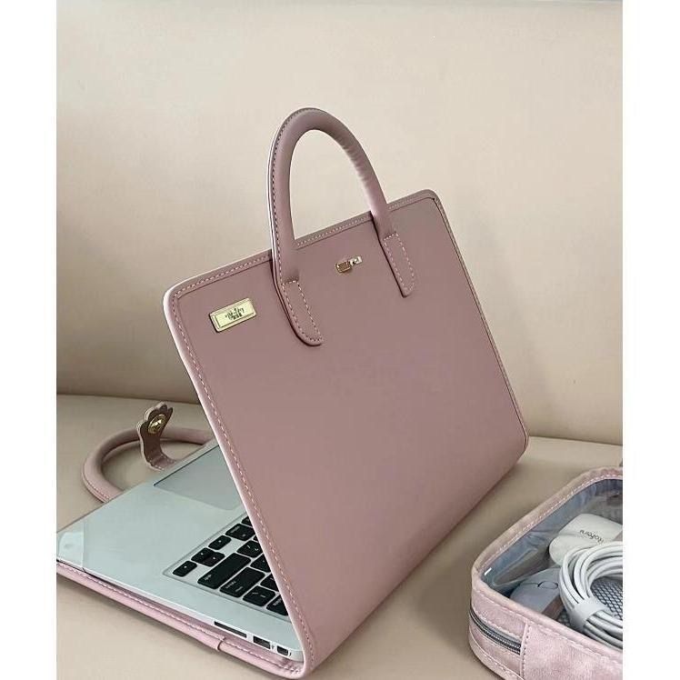 Computer protective case, computer bag, laptop, Huawei handbag, Apple, Lenovo, pink computer storage soft case
