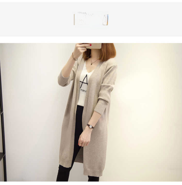 Women's Cardigan Mid-length Lightweight Coat For Autumn And Spring_voghion.com