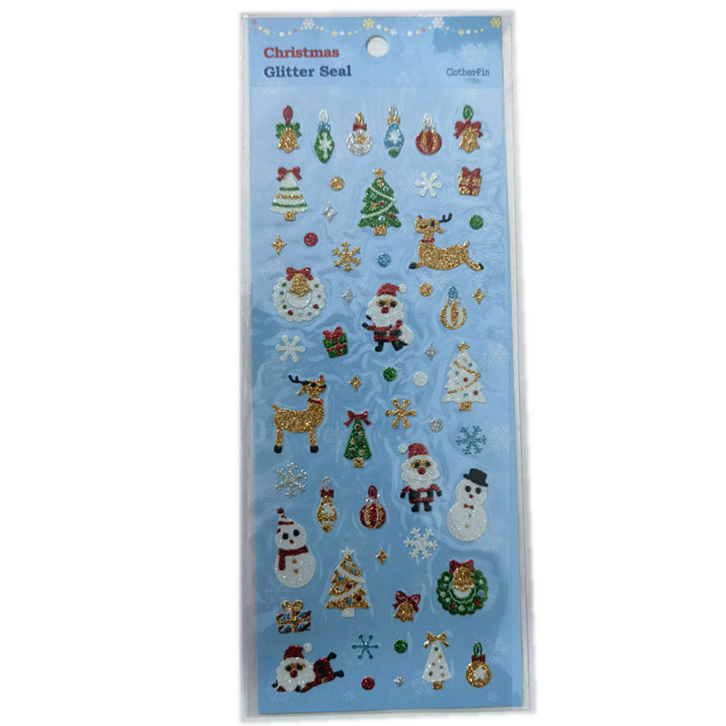 Calcomanías Navideñas Infantiles Autoadhesivo para Navidad y Decoración de Agenda