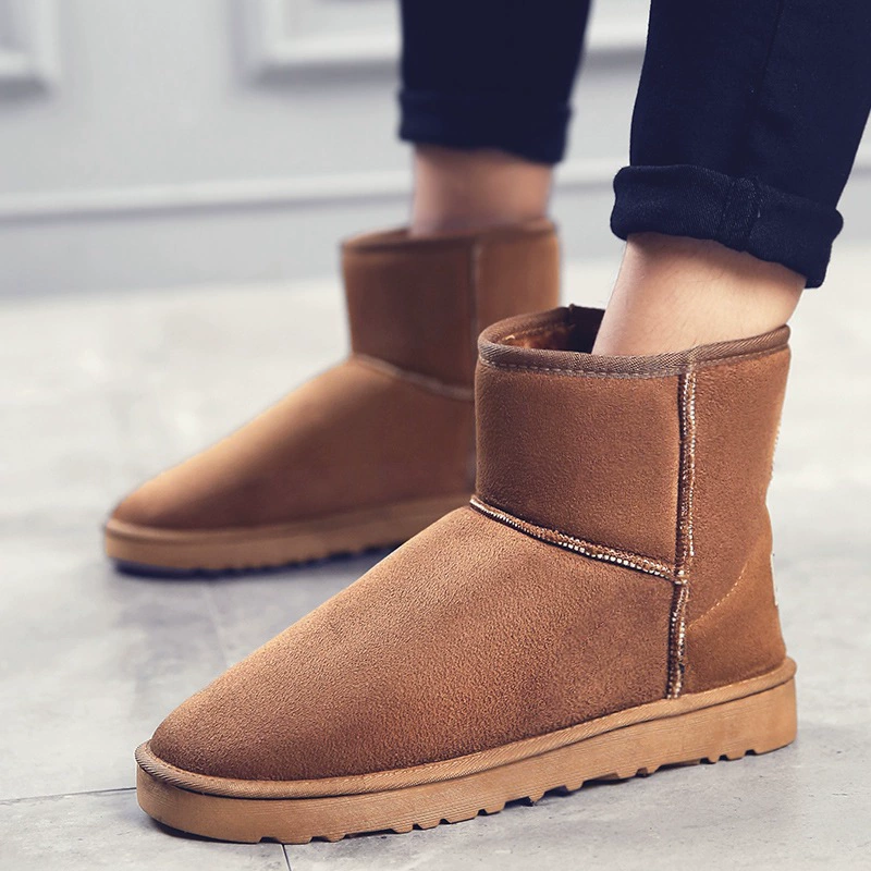 Обувь, зимние сапоги, мужская хлопковая обувь, пара стилей, новинка 2020, трансграничная зимняя новая теплая женская обувь в корейском стиле, высокая обувь