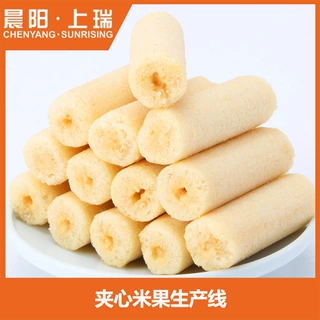 膨化夹心米果生产线 膨化米果生产机器 夹心米果整条生产线设备