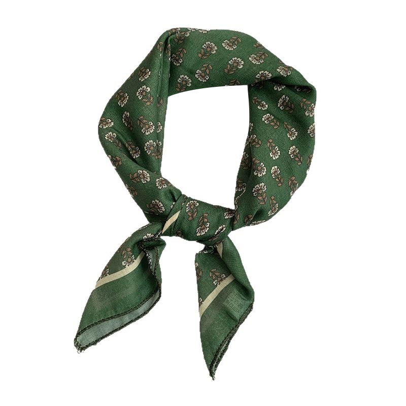 Bufanda de seda, bufanda cuadrada pequeña, sentido avanzado, verano nuevo estilo, bufanda decorativa, bolsa atada, cinta, pañuelo en la cabeza, cinta para el cabello, cinta para el cabello