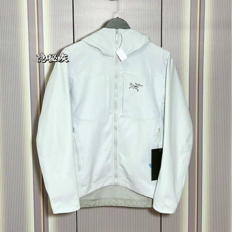25S始祖茑CRONIN Cotton Overshirt弹力防风纯色保暖软壳连帽外套|undefined