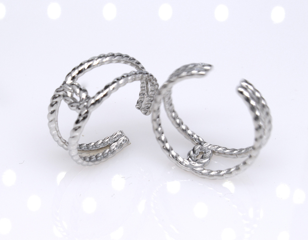 Retro Round Titanium Steel Plating Open Ring 1 Piece display picture 76