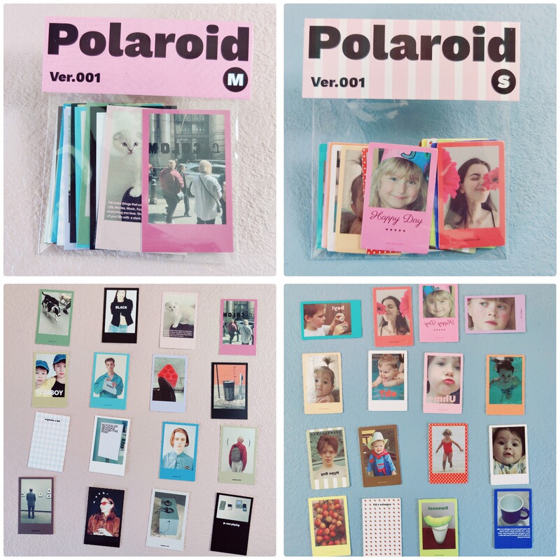 South Korea same style in stock OAB card material animal character Big Head sticker paper bag Polaroid card bag decorative card