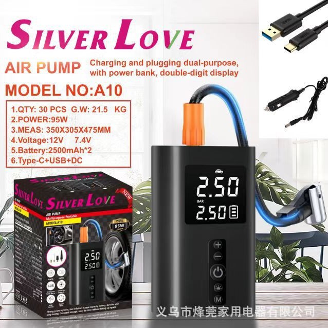 Nueva bomba de aire eléctrica portátil al aire libre para automóviles carpa de campaña al aire libre SUP placa de pulpa para kayak bomba de aire inalámbrica image 1