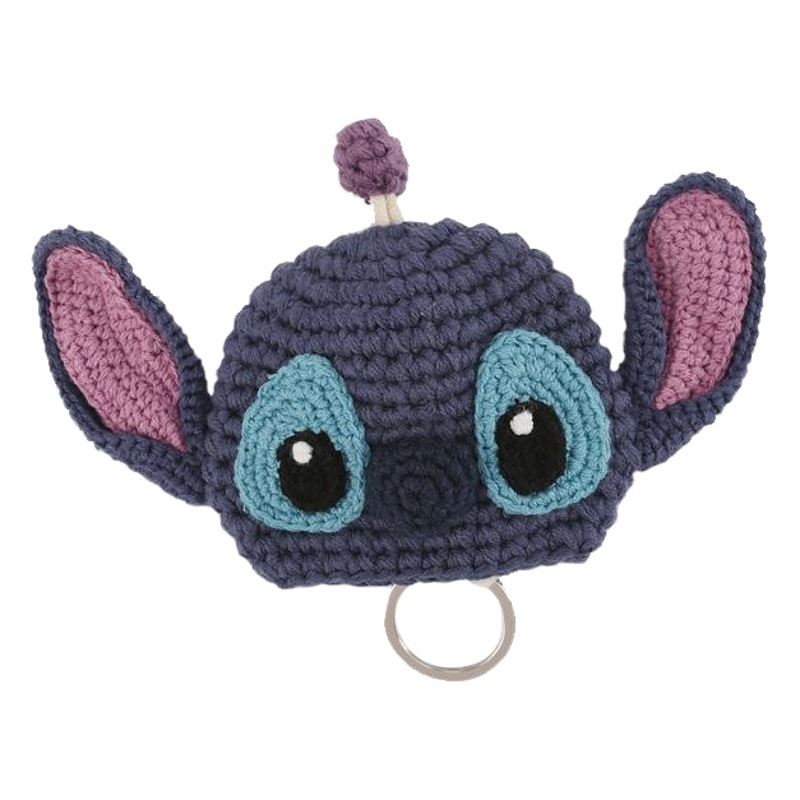Cartoon knitted key case hand-woven small mushroom car key protective case one-piece delivery
