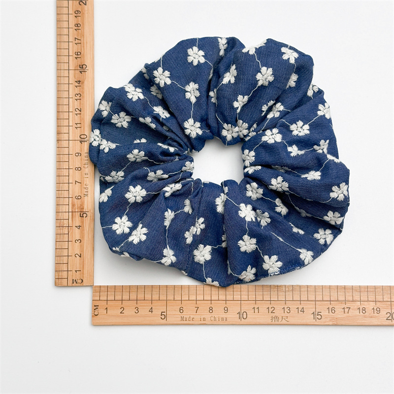30g Weight Hair Tie Hair Accessories Type 1 Piece Quantity Casual, Holiday, Street Occasion Cloth Material Floral Pattern All Seasons Season Women's Gender Elegant, Retro, Lady Style Elegant Retro Lady Women's Floral Cloth Hair Tie 6