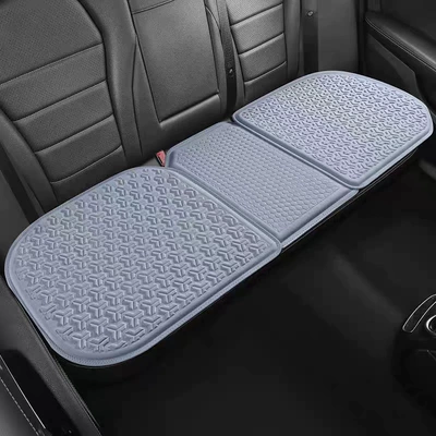 Honeycomb Breathable Ventilated Seat Back | Cool pad - blue-gray-rear-three-seats