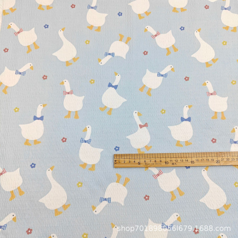 40S Double-sided Jacquard Fabric Baby Pregnant Women's Short-sleeved Jacquard Pillow Cover Mesh Knitted Jacquard Fabric