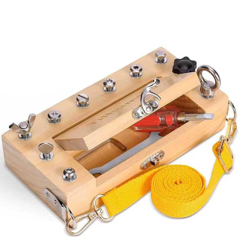 In-Stock Montessori Children's Screwdriver Set Portable Nut Toy with Shoulder Strap Learning Sensory Early Education Toy