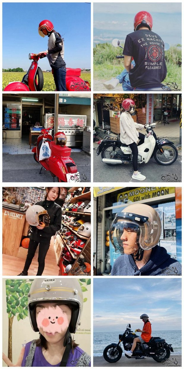 Adult Motorcycle Helmet CHIEF 34 Half Helmet DOT Certified