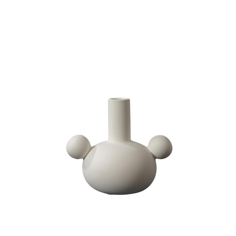 Nordic ins estilo jarrón de cerámica blanca moderna minimalista artística sala de estar decoración flor seca arreglo floral decoración suave