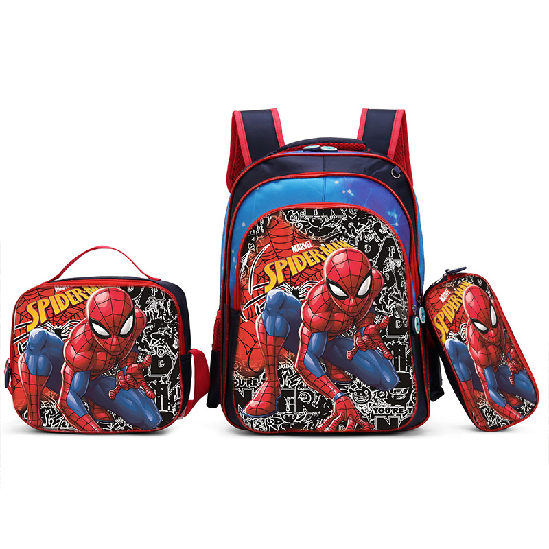 Nuevo Kpop América del Sur 16 pulgadas tres piezas juego de tirón para niños 3D brujas caza mochila de hombro para estudiantes doble espalda