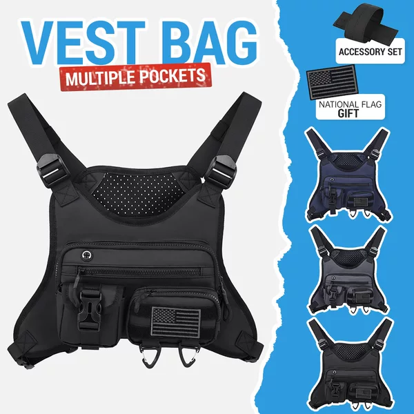 Cross-border outdoor sports chest bag new riding breathable vest vest equipment outdoor sports tactical vest chest bag