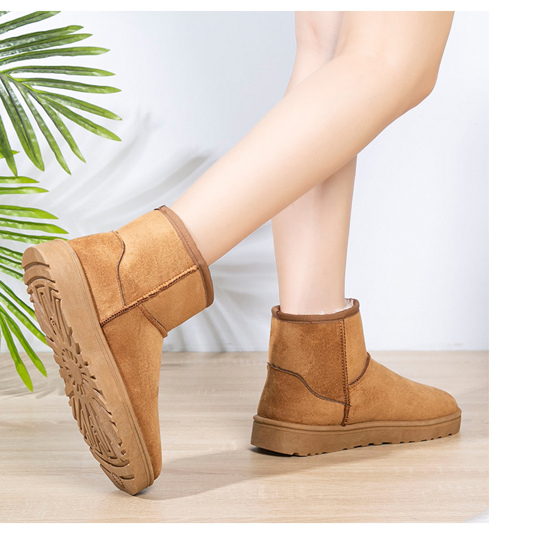 Damen-Stiefel, Kunstpelz, Militär, lässig, hoher Absatz, mittlerer Absatz, runde Zehen, Schnürung, Slip-On, Sport, Reiseschuhe, Stiefel_voghion.com