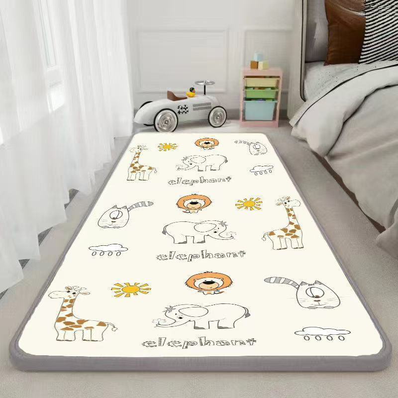 Children's Anti-Fall Mat Thickened Baby Bedside Mat Floor Mat Living Room Crawling Mat Non-Toxic and Odorless Bedside Mat Anti-Fall
