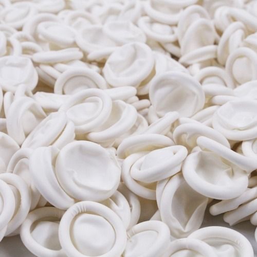Guantes Desechables de Látex Blancos para Dedos, Antiestáticos, Antideslizantes, Libres de Polvo, Gruesos