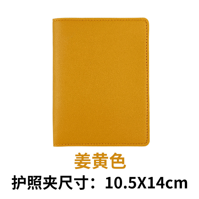 Tarjeta de embarque de punto transfronterizo, piel de pu gruesa, cartera de pasaporte LOGO, bolsa de pasaporte con tarjeta de papel, juego de etiqueta de equipaje