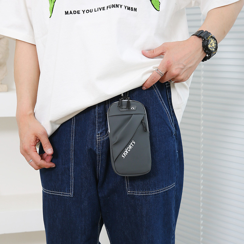 Multifuncional para correr bolso de brazo para teléfonos móviles 2025 nuevo bolso deportivo al aire libre moda portátil para hombres un hombro mochila
