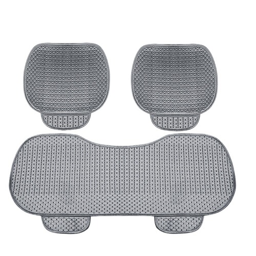 Cross-border automotive seat pads summer cool pads three-piece ice silk four-season car seat pads two-seat rear car seat pads wholesale