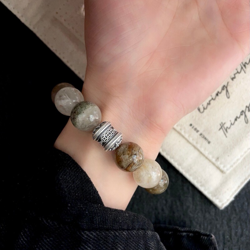 Natural Thousand Layer Ghost Silver 999 Money String Bucket Bead Bracelet with Vintage Design to Release Negative Energy and Relieve Stress Natural Thousand Layer Ghost Silver 999 Money String Bucket Bead Bracelet with Vintage Design to Release Negative Energy and Relieve Stress