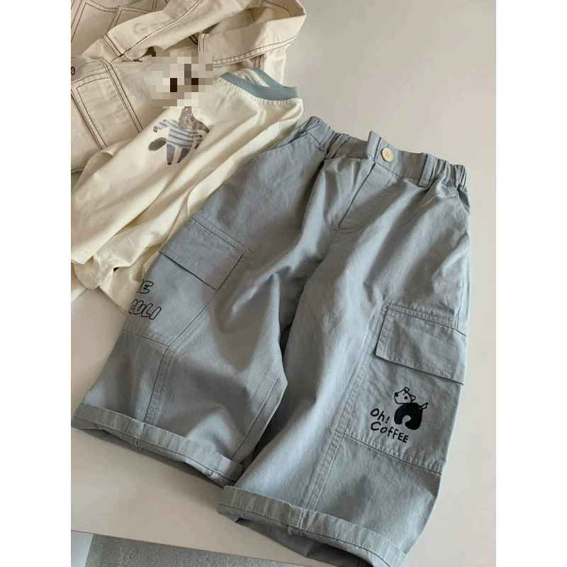 Bora bora корейская детская одежда для мальчиков 2025 весна брюки модные красивые брюки ручной работы детские повседневные брюки весна и осень