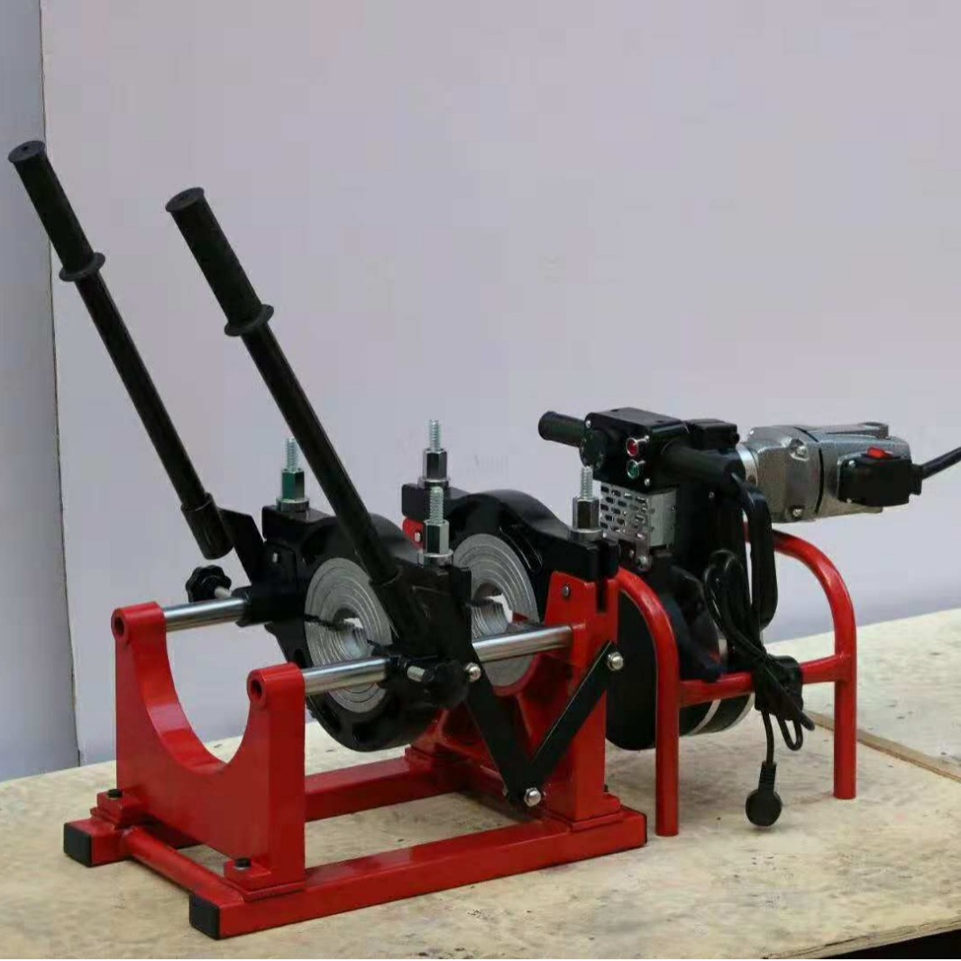 宏通PE管热熔对接焊机160200立式手推两环自来水管电力化工管焊机