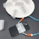 New mobile phone back clip PC retractable mobile phone clip slung chain strap hanging chain lanyard cream glue mobile phone back clip