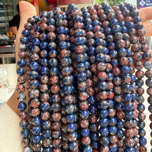 8mm�������{ɫ���cʯ�A�鴮ɢ�� ���Xʯ�A��diy ��Ʒ���鹤�S���l