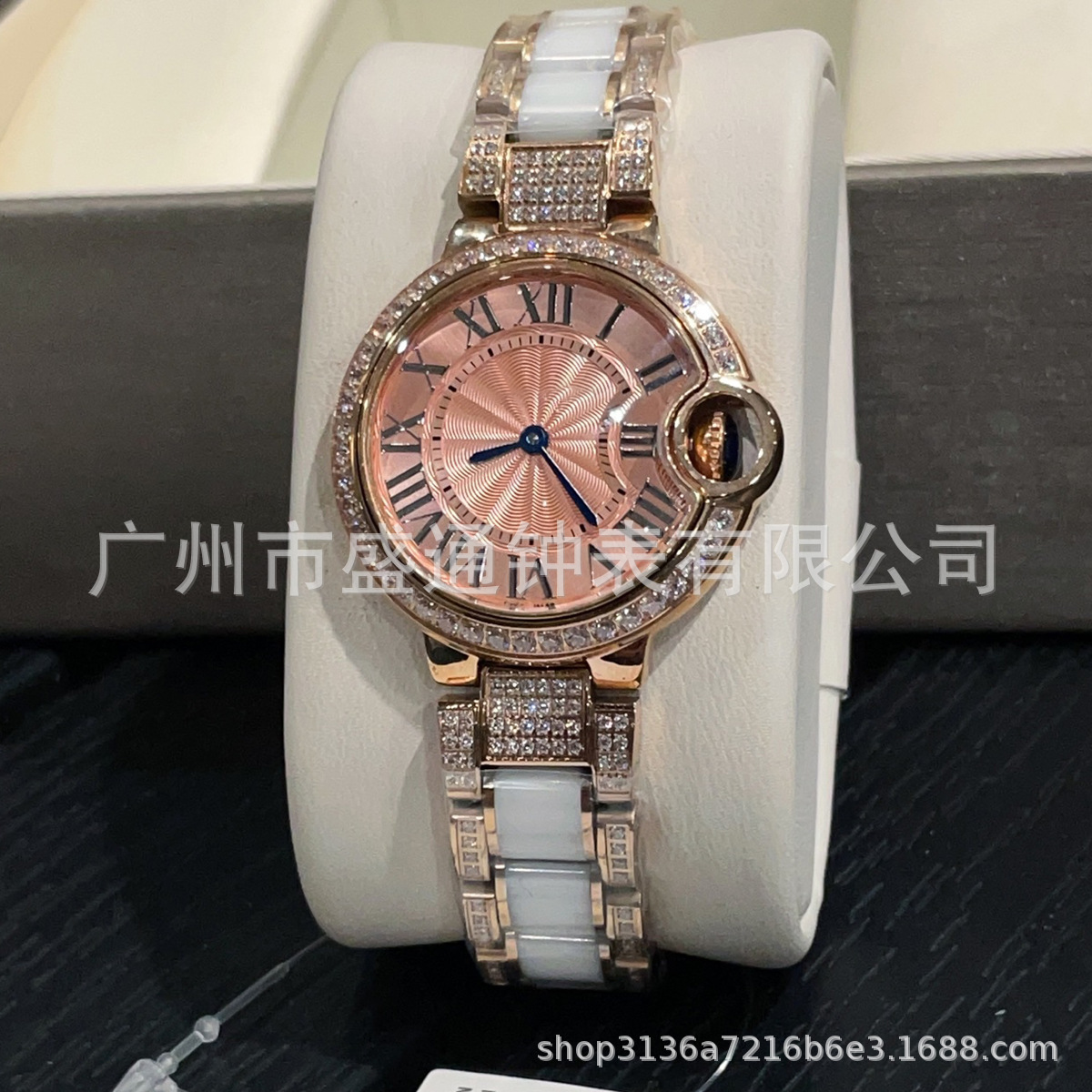 卡家气球高级女简约经典时尚气球镶钻轻奢气质瑞士女士手表厂家批