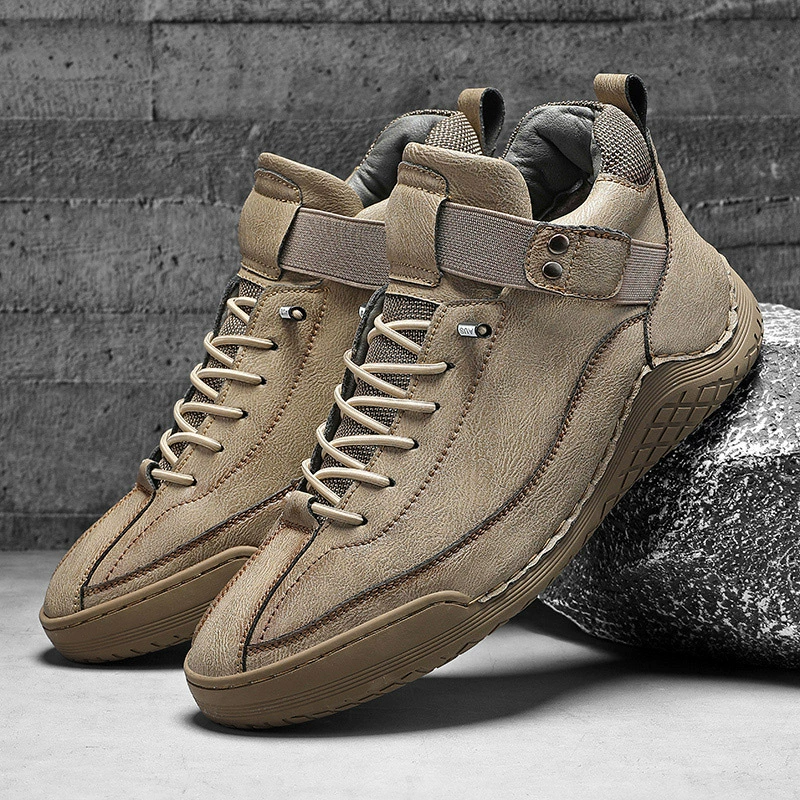 Осенняя и зимняя внешняя торговля мужские ботинки высокие удобные дикие наружные мужские ботинки ретро кожаные ботинки трансграничные ботинки большого кода походы мужские ботинки