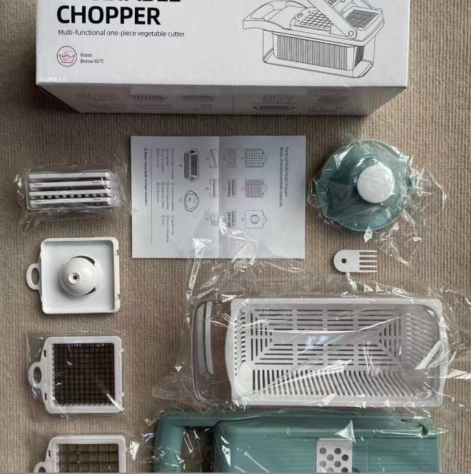 Cortador de verduras multifuncional, rallador y rebanador manual