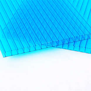 Factory wholesale PC Sunshine board 10mm Blue Sunshine board double transparent Sunshine board anti-UV
