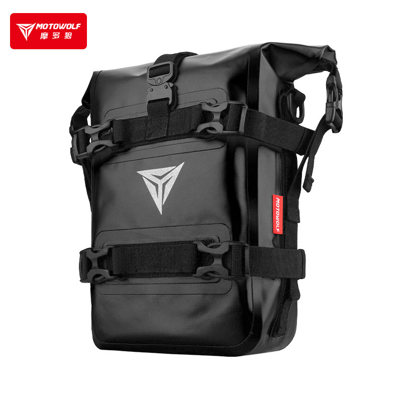 Motocicleta montando parachoques bolsa de parachoques bolsa lateral de gran capacidad impermeable liberación rápida lado colgante bolsa de viaje de la motocicleta bolsa lateral impermeable