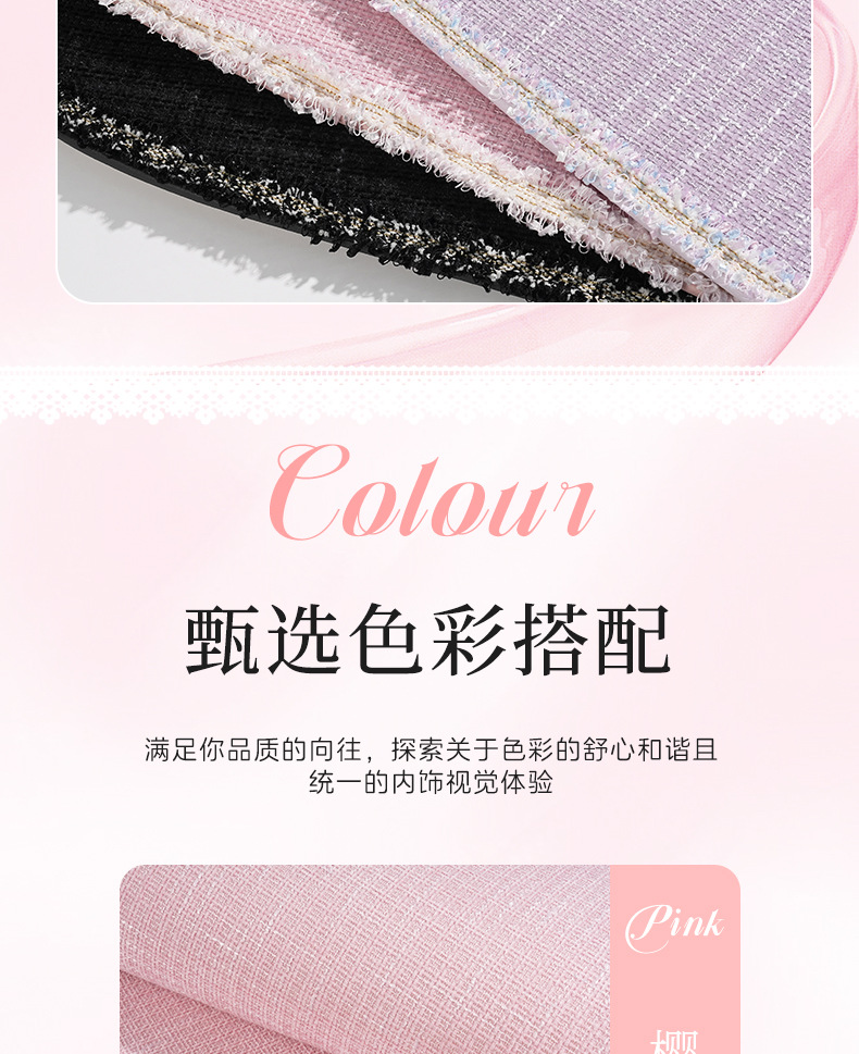 Blue Rain Original Car Headrest and Lumbar Support, Simple Solid Color Butterfly-Shaped Car Neck Pillow, Comfortable Chanel-Style Car Cushion