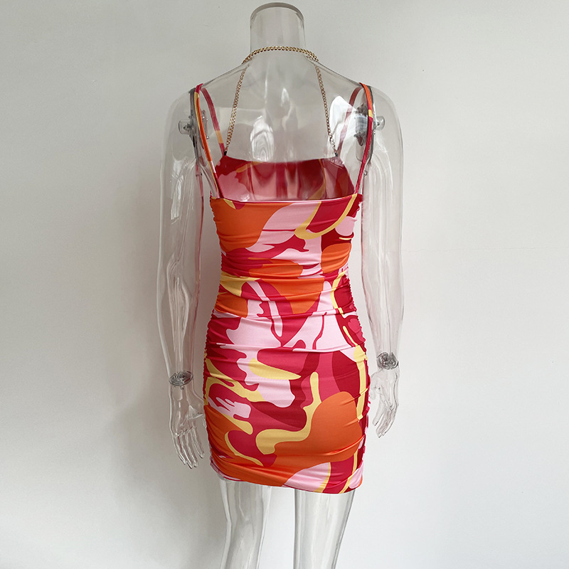 Bulk Flower Print Cami Mini Dress