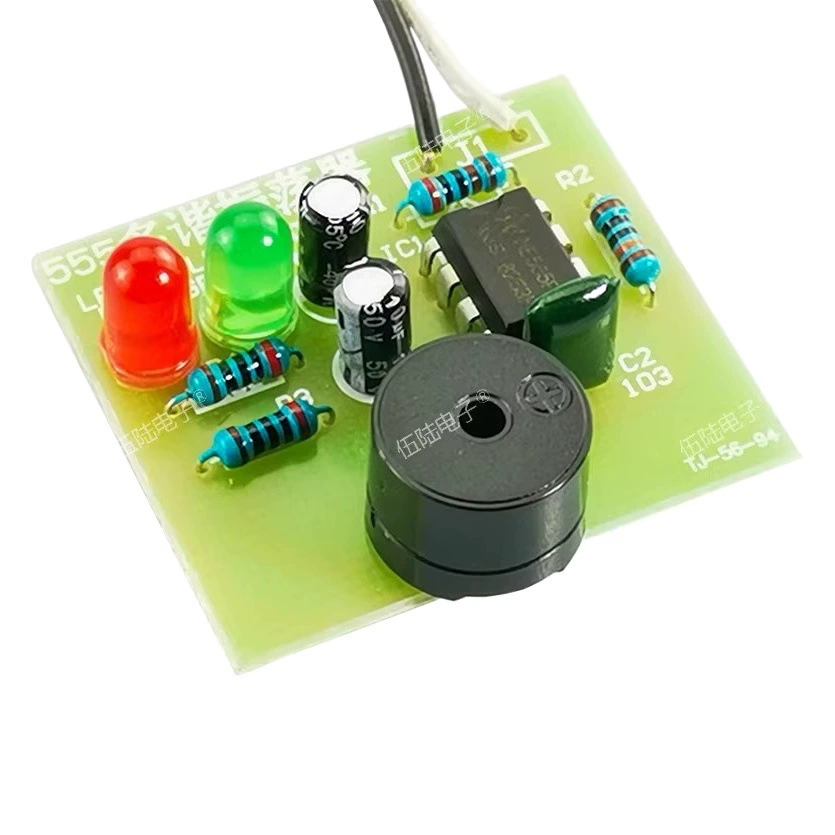Комплект мультивибратора 555 NE555, схема нестабильного состояния, двойная мигающая подсветка, электронные компоненты для сборки TJ-56-94