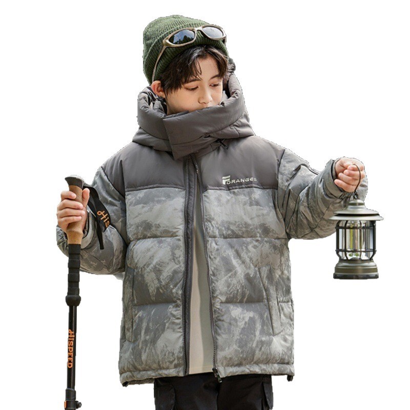 儿童羽绒棉服2025秋冬季新款男童中大童冬装外套加厚迷彩男孩童装|undefined