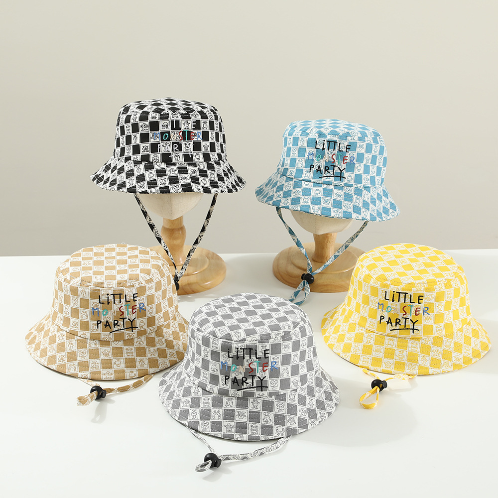 Primavera y otoño sombrero de niños protección solar sombrero de verano viaje al aire libre sombrero de pescador para hombres y mujeres simple moda sombrero de marea