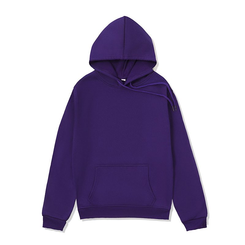 跨境外贸连帽卫衣男hoodie纯色连帽衫运动卫衣男女可预制图案外套|undefined