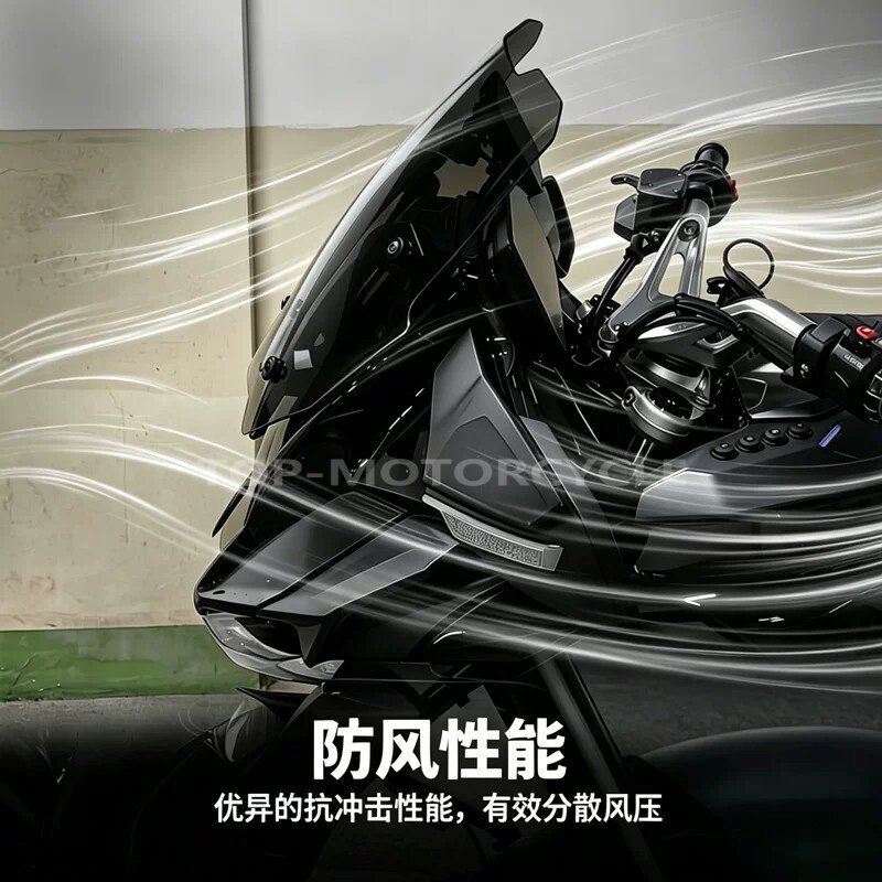 Suitable for Bmw R1300 Rt Motorcycle Modified Front Windshield Spoiler High-Transparency Split-Type 2025-2026