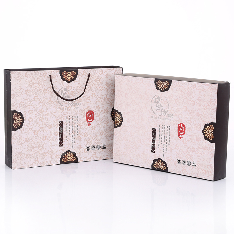 Toallas de baño de tres piezas caja de embalaje vacía caja de regalo de boda caja de regalo portátil de ventana abierta