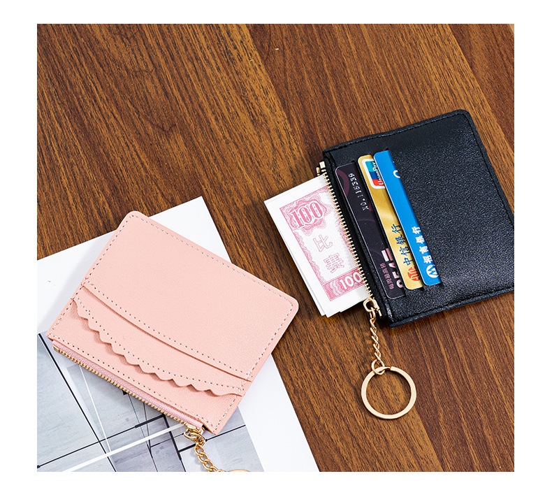 Women's Solid Color Pvc Zipper Card Holders display picture 2