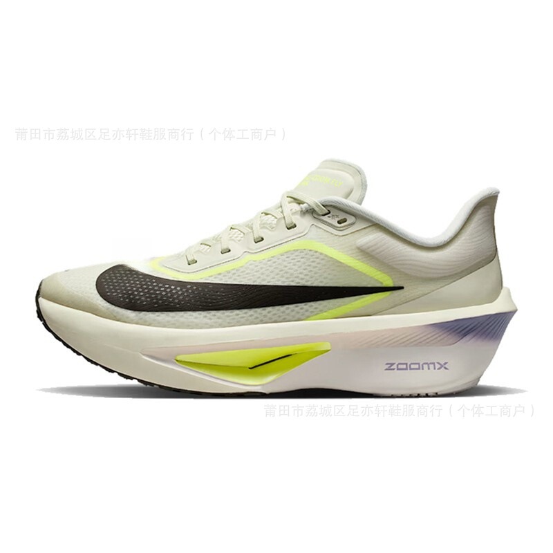 Zoom Fly 6 White, Black, Pink, Versatile for Men and Women, Non-Slip, Wear-Resistant, Casual Sports Running Shoes, Same Style Fn8455-101