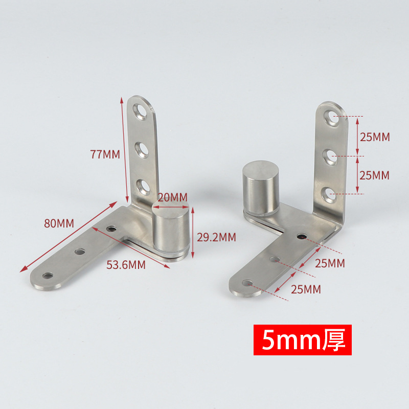 Fábrica en stock al por mayor de 360 grados de acero inoxidable eje giratorio de madera puerta superior e inferior bisagra posicionamiento mundo eje oculto bisagra