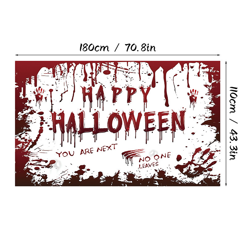 クロスボーダーアマゾンホームプリントハロウィン背景布高精細印刷雰囲気装飾背景布ポリエステル|undefined